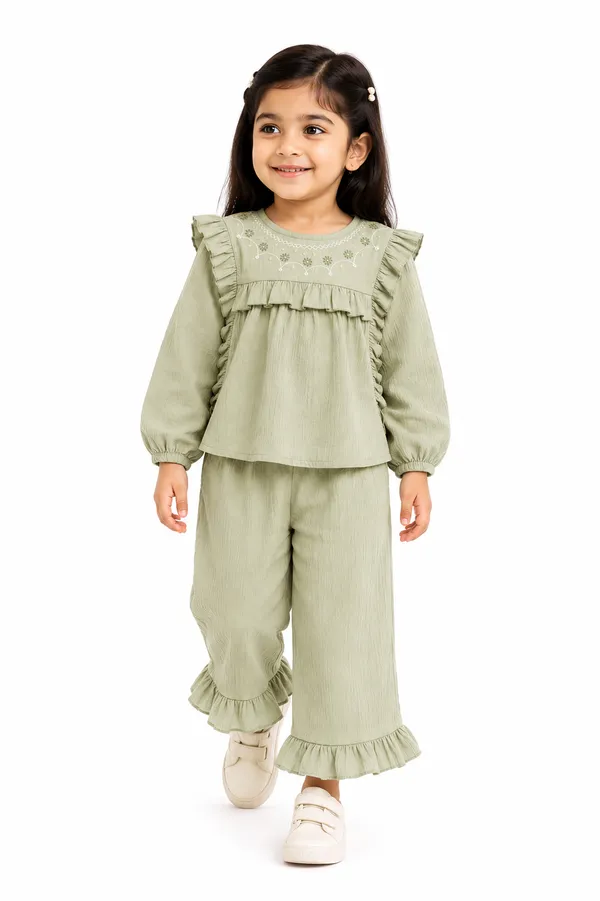 Girls_Sage_Green_Ruffle_Co-ord_Set_-_Long_Sleeve_Top_&_Palazzo_Pants