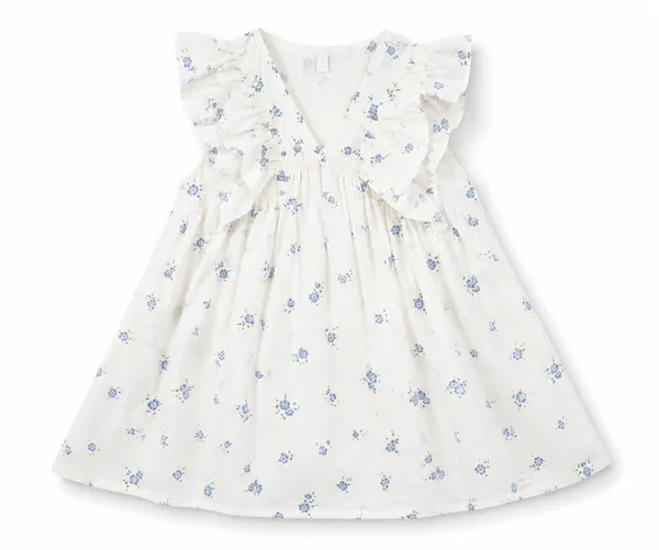 White_Cotton_Ruffle_Shoulder_Floral_Dress