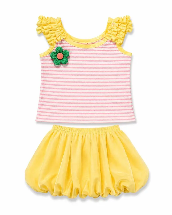 Yellow_Ruffle_Skirt_Set
