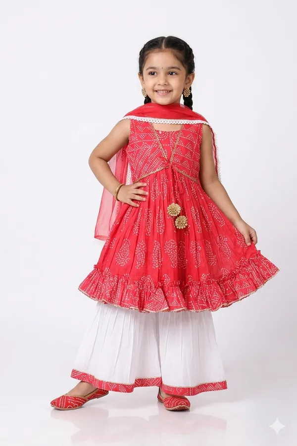 Red_And_White_Charm_Festive_Gown_Set