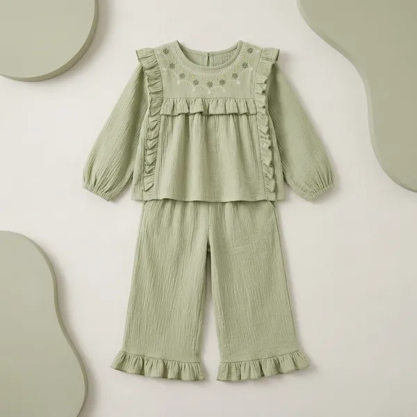 Girls_Sage_Green_Ruffle_Co-ord_Set_-_Long_Sleeve_Top_&_Palazzo_Pants