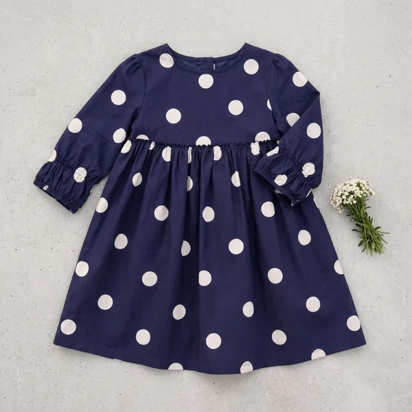 Navy_Blue_Polka_Dot_Dress_for_Girls