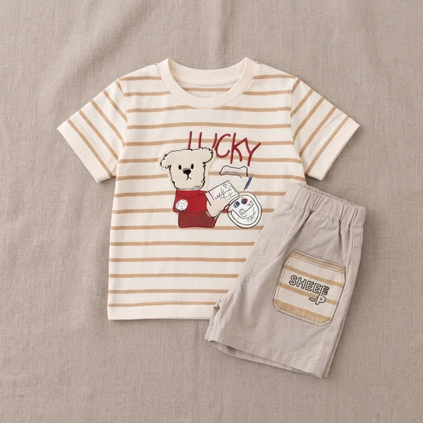 Boys_Summer_Clothing_Set_Cotton_Striped_T_Shirt_Shorts_Outfit_Cute_Bear_Embroidery_Toddler_Casual_Wear_Beige