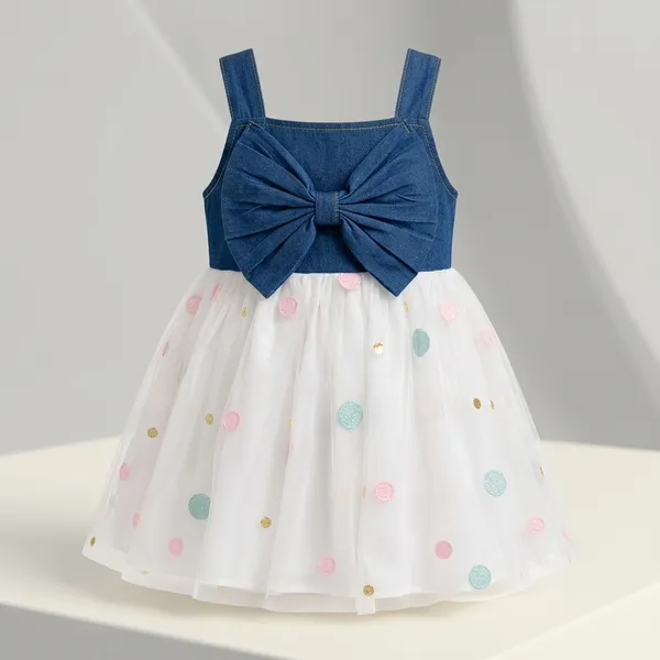 Girls_Bow_Party_Dress_Cute_Sleeveless_Tulle_Dress_For_Kids_Polka_Dot_Mesh_Skirt_Birthday_Dress_For_Girls