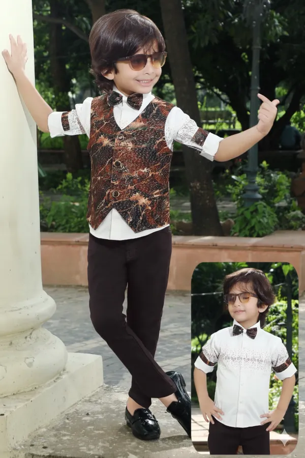 Brown_Polyester_Blend_Jacket_Suit_For_Kids