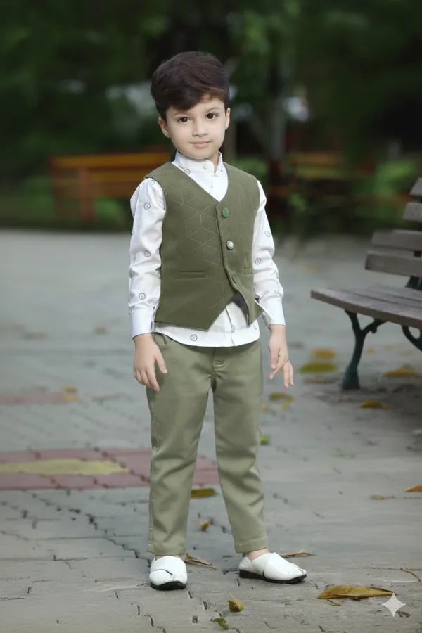 Sea_Green_Polyester_Blend_Jacket_Suit_For_Kids