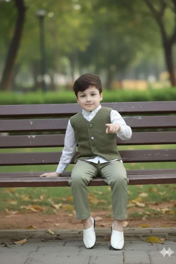 Sea_Green_Polyester_Blend_Jacket_Suit_For_Kids