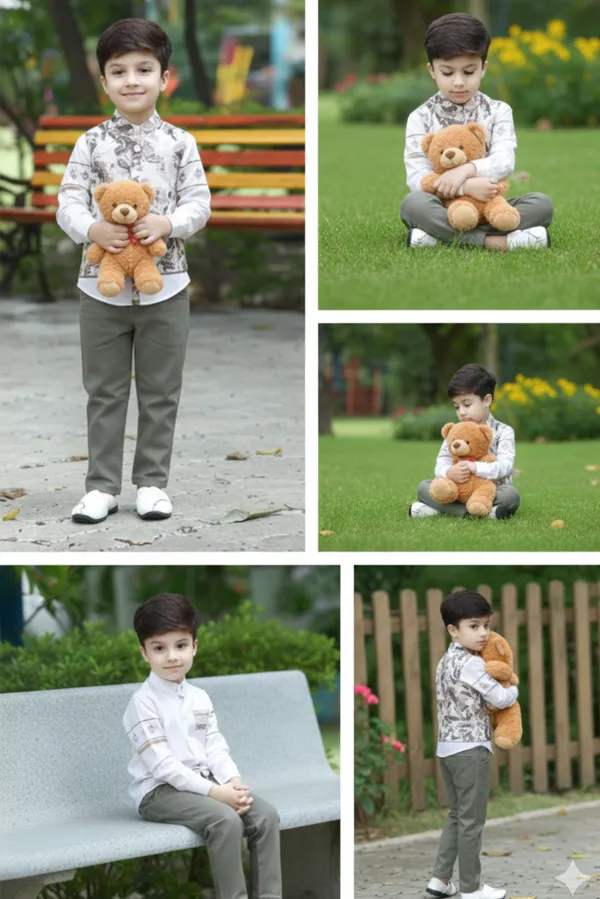 Grey_Polyester_Blend_Jacket_Suit_For_Kids
