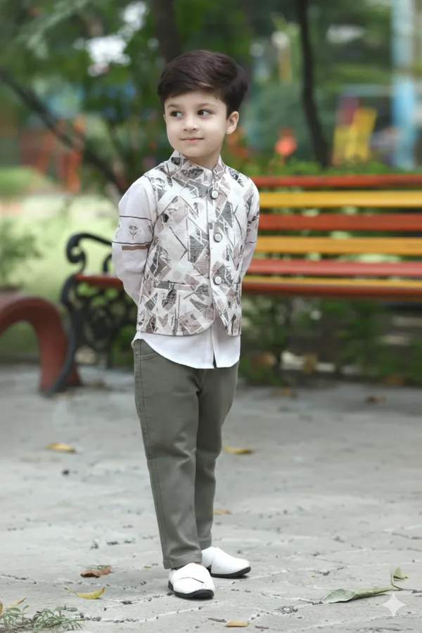 Grey_Polyester_Blend_Jacket_Suit_For_Kids
