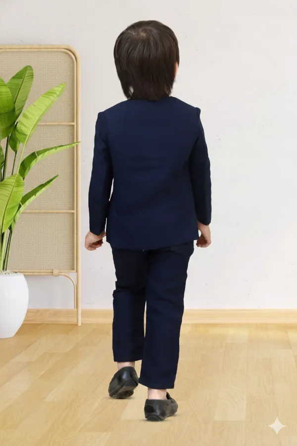 Blue_Polyester_Blend_Coat_Suit_For_Kids