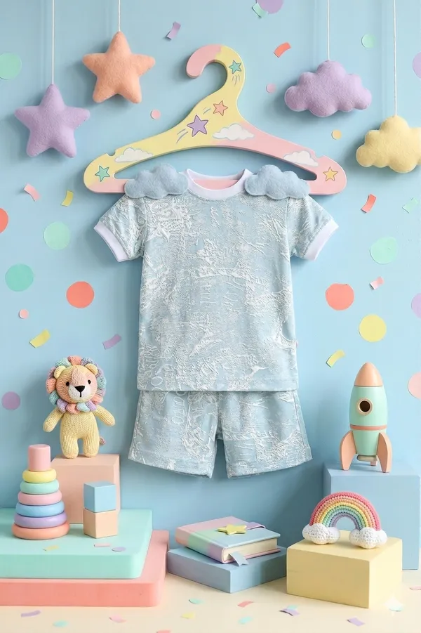 Aqua_Blue_Cotton_Co-Ord_Set_For_Kids