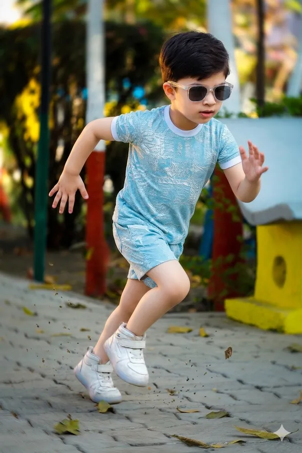 Aqua_Blue_Cotton_Co-Ord_Set_For_Kids