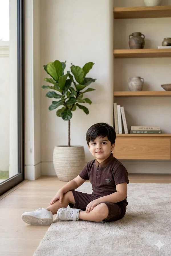 Brown_Cotton_Co-Ord_Set_For_Kids