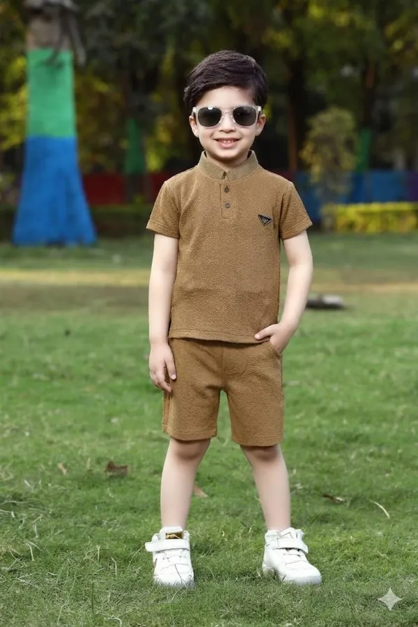 Gold_Cotton_Co-Ord_Set_For_Kids