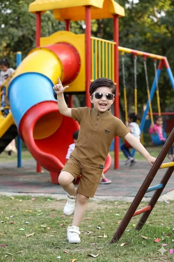 Gold_Cotton_Co-Ord_Set_For_Kids