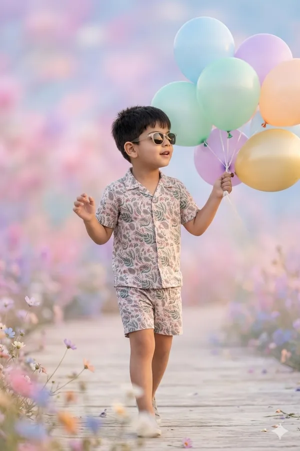 Pink_Cotton_Outfit_Set_For_Kids