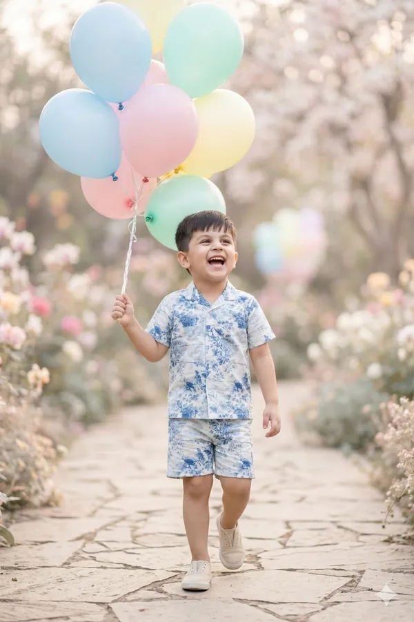 Aqua_Blue_Cotton_Co-Ord_Set_For_Kids