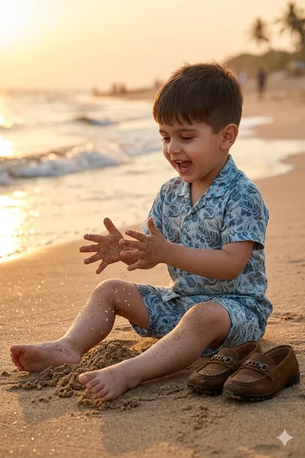 Aqua_Blue_Cotton_Outfit_Set_For_Kids