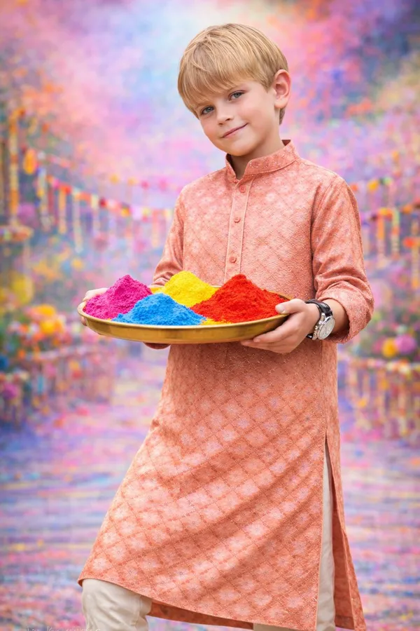 Boys_Peach_Ethnic_Kurta_For_Festive_Celebrations
