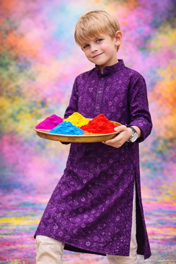 Boys_Purple_Kurta_Set_For_Holi_Festival