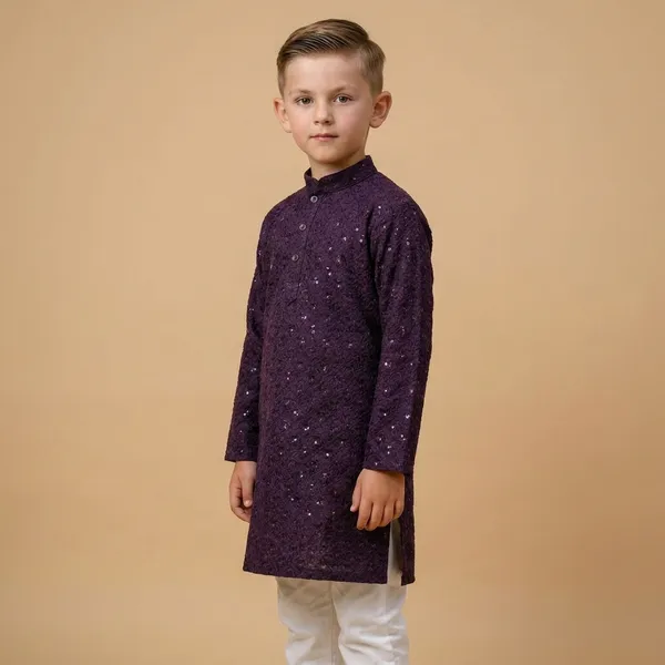 Boys_Purple_Ethnic_Kurta_Pajama_Set_With_White_Pants