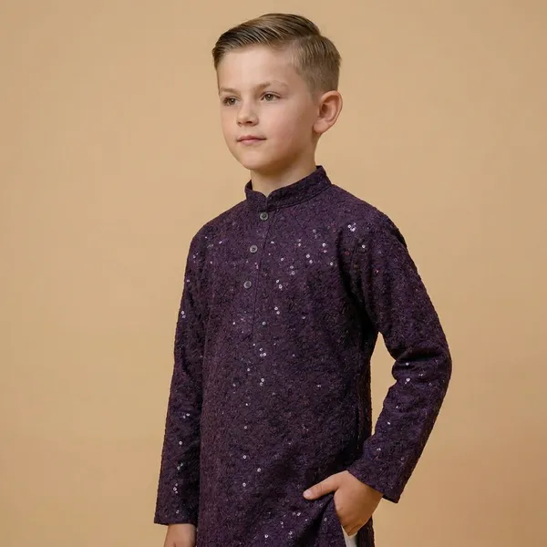 Boys_Purple_Ethnic_Kurta_Pajama_Set_With_White_Pants