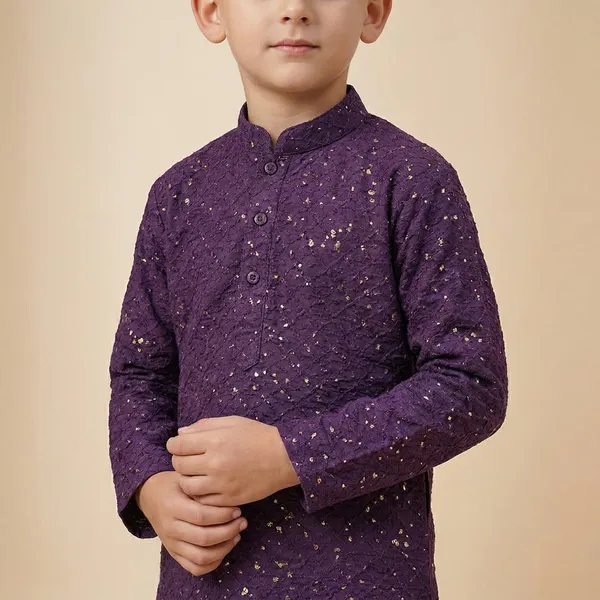 Boys_Purple_Embroidered_Kurta_Pajama_Set