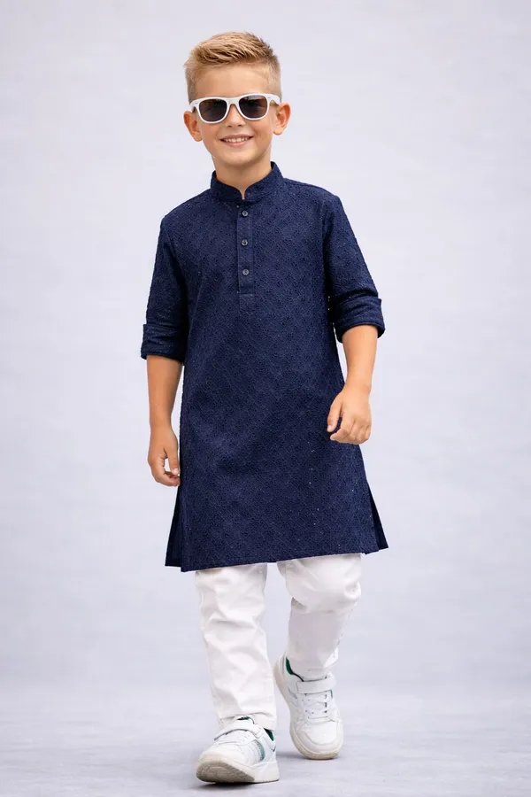 Boys_Navy_Blue_Embroidered_Kurta_Pajama_Set