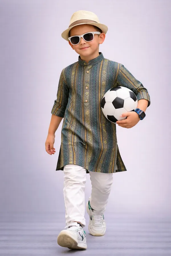 Boys_Blue_Striped_Kurta_With_White_Pyjama_Set
