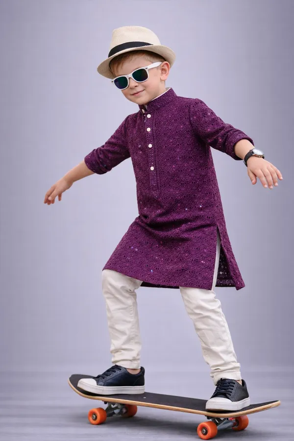 Boys_Purple_Kurta_Pajama_Set_For_Kids_Traditional_Ethnic_Wear