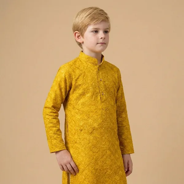 Boys_Yellow_Kurta_For_Holi_And_Festive_Occasions