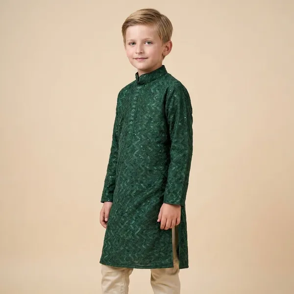 Boys_Green_Kurta_Set