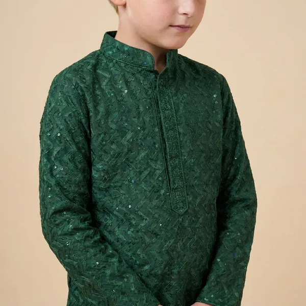 Boys_Green_Kurta_Set