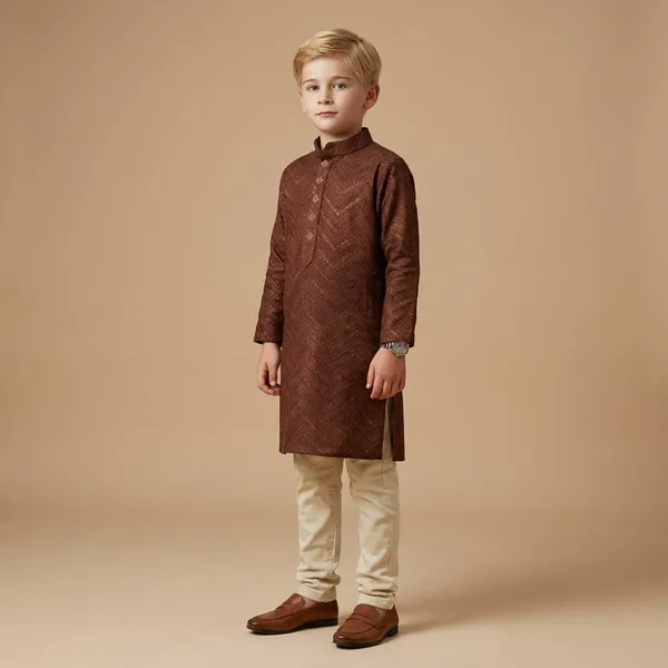 Boys_Brown_Ethnic_Kurta_Pajama_Set