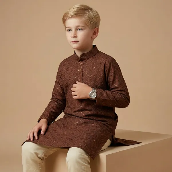 Boys_Brown_Ethnic_Kurta_Pajama_Set