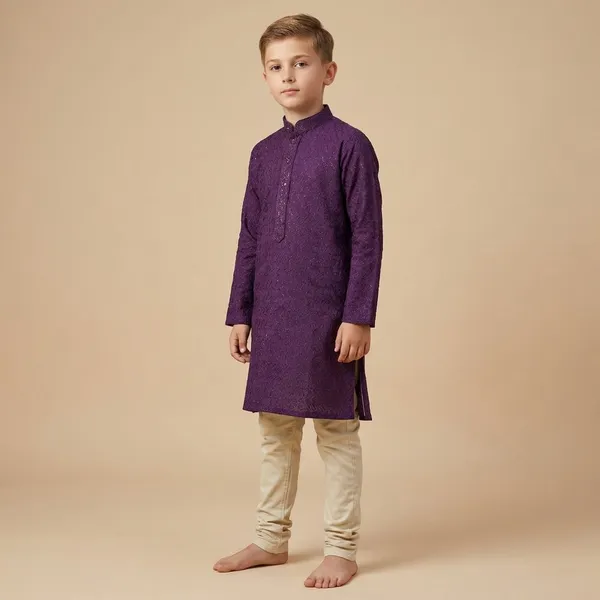 Boys_Purple_Kurta_Pajama_Set_With_Beige_Pants