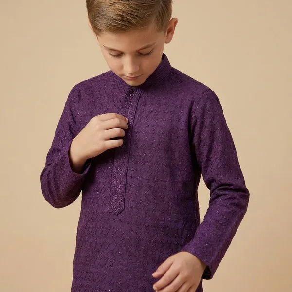 Boys_Purple_Kurta_Pajama_Set_With_Beige_Pants