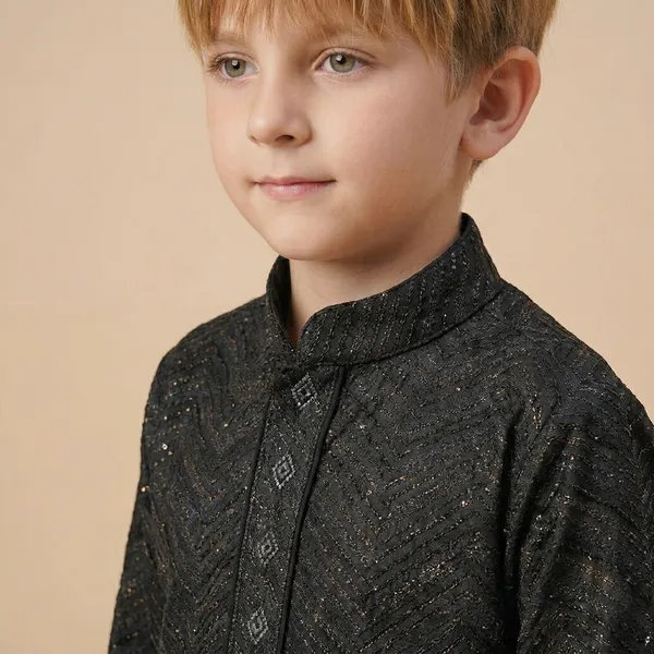 Stylish_Black_Kurta_Set_For_Boys_With_Ethnic_Charm