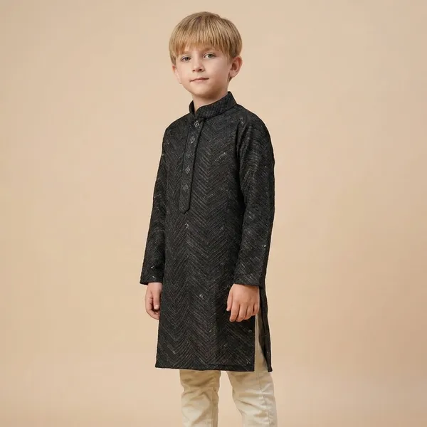 Stylish_Black_Kurta_Set_For_Boys_With_Ethnic_Charm