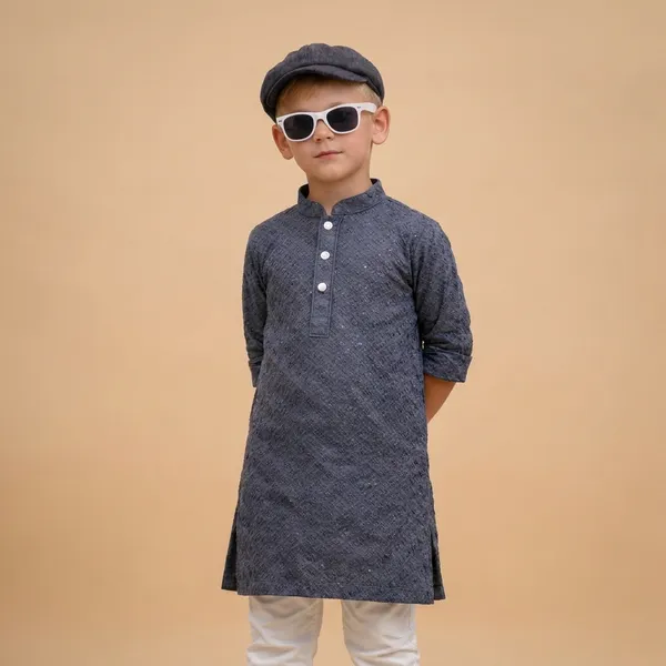 Boys_Ethnic_Kurta_Pajama_Set_Charcoal_Grey