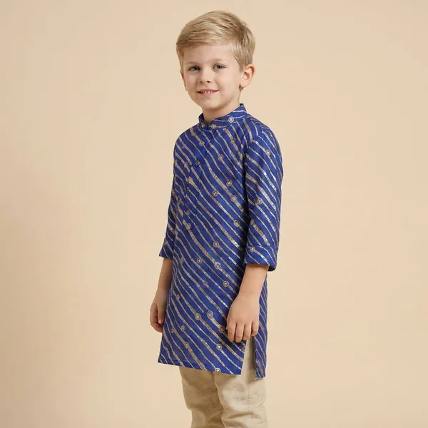 Boys_Striped_Casual_Shirt_With_Anchor_Print_Blue