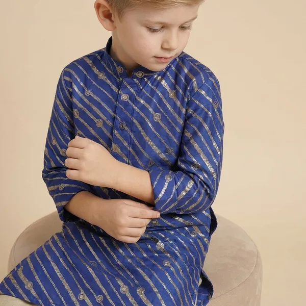 Boys_Striped_Casual_Shirt_With_Anchor_Print_Blue