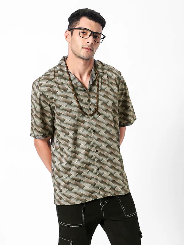 Cross_Lines_Geo_Oversized_Cotton_Shirt_100%_Cotton_Oversized_Fit