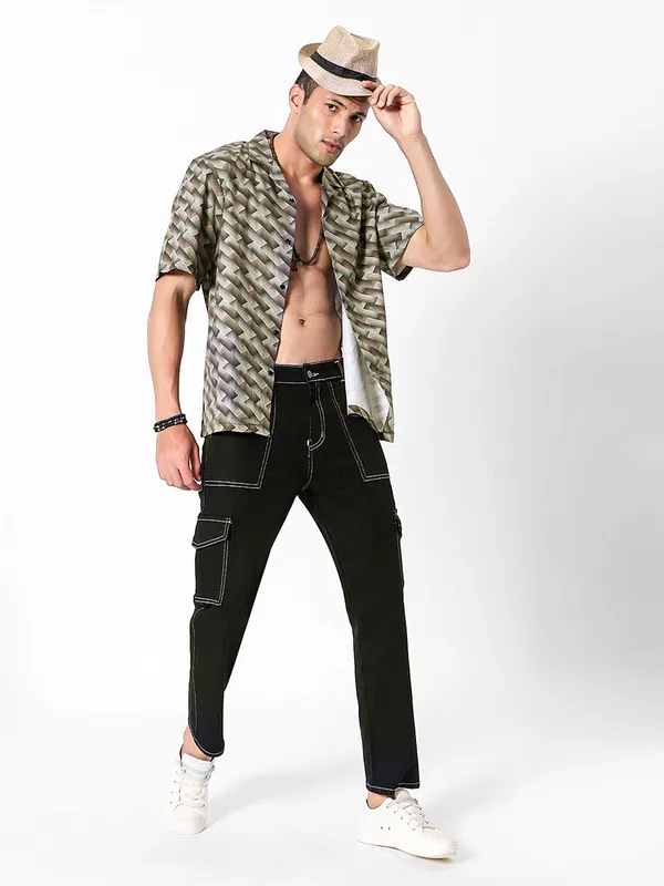 Cross_Lines_Geo_Oversized_Cotton_Shirt_100%_Cotton_Oversized_Fit