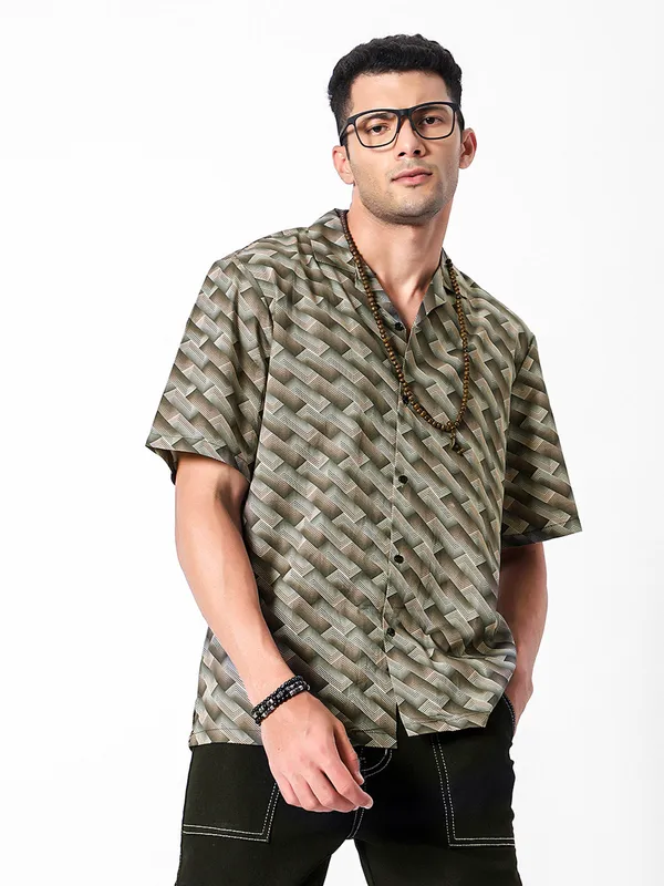 Cross_Lines_Geo_Oversized_Cotton_Shirt_100%_Cotton_Oversized_Fit