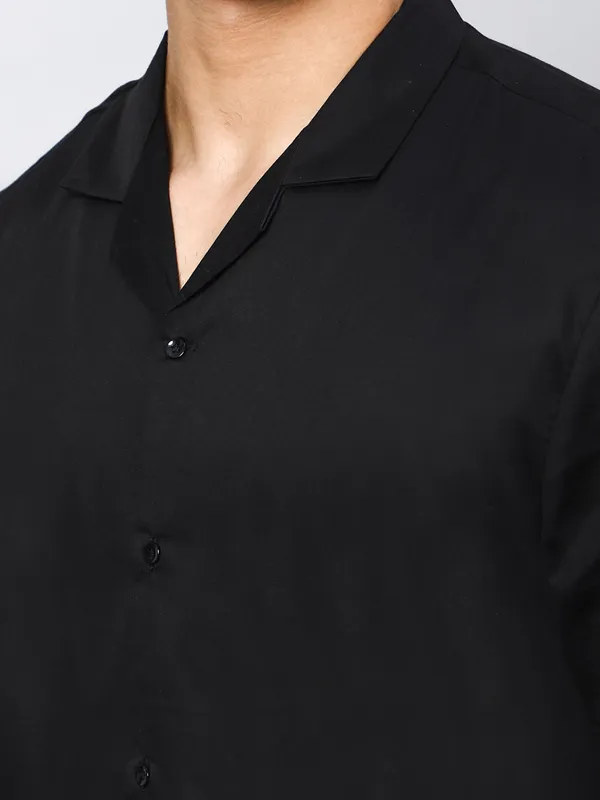 Anchor_Black_Oversized_Cotton_Shirt_100%_Cotton_Oversized_Fit