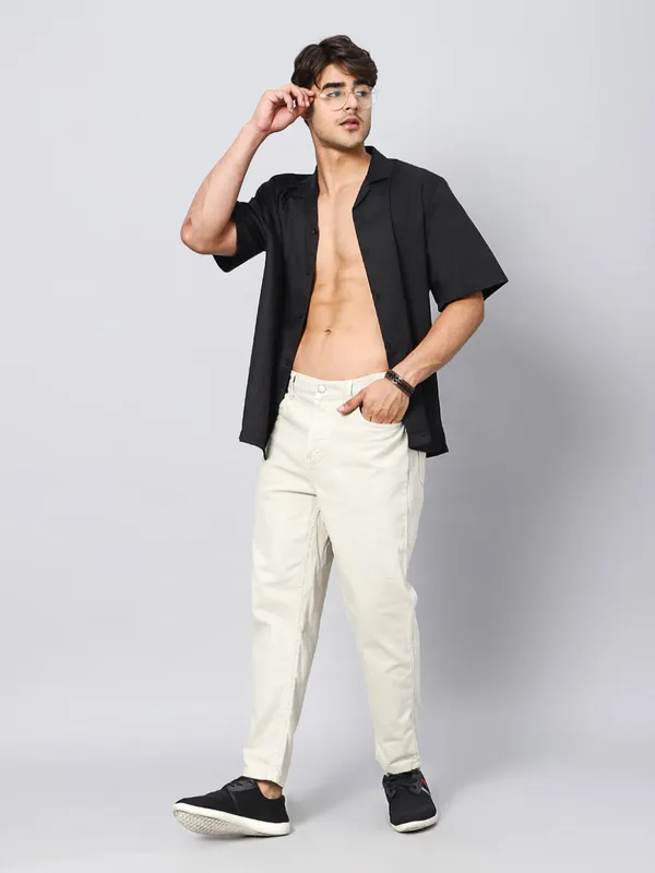 Anchor_Black_Oversized_Cotton_Shirt_100%_Cotton_Oversized_Fit