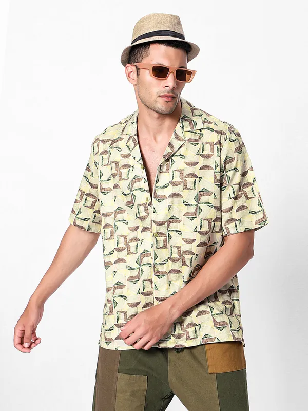 Drawn_Geometric_Oversized_Cotton_Shirt_100%_Cotton_Oversized_Fit