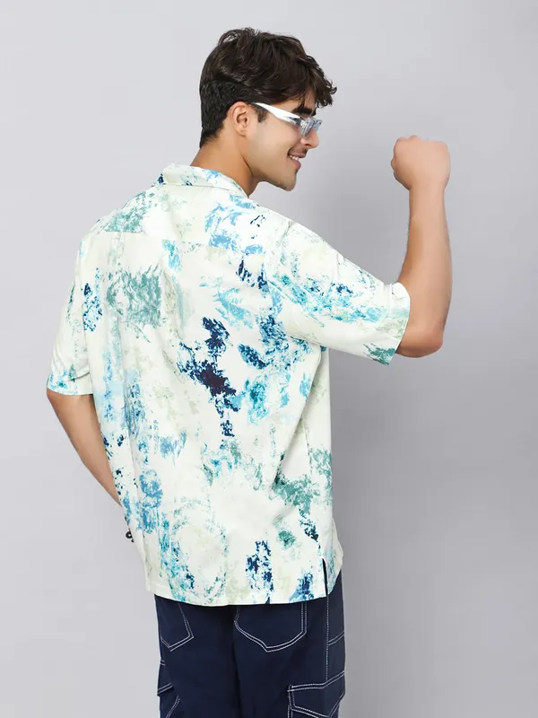 Technicolour_Tribe_Oversized_Viscose_Shirt_100%_Viscose_Oversized_Fit