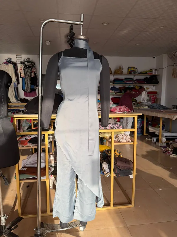 Grey_Silk_Premium__Dress_For_Women